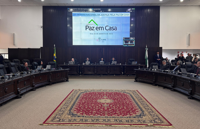 TJPR inicia ações da 30ª Semana da Justiça pela Paz em Casa